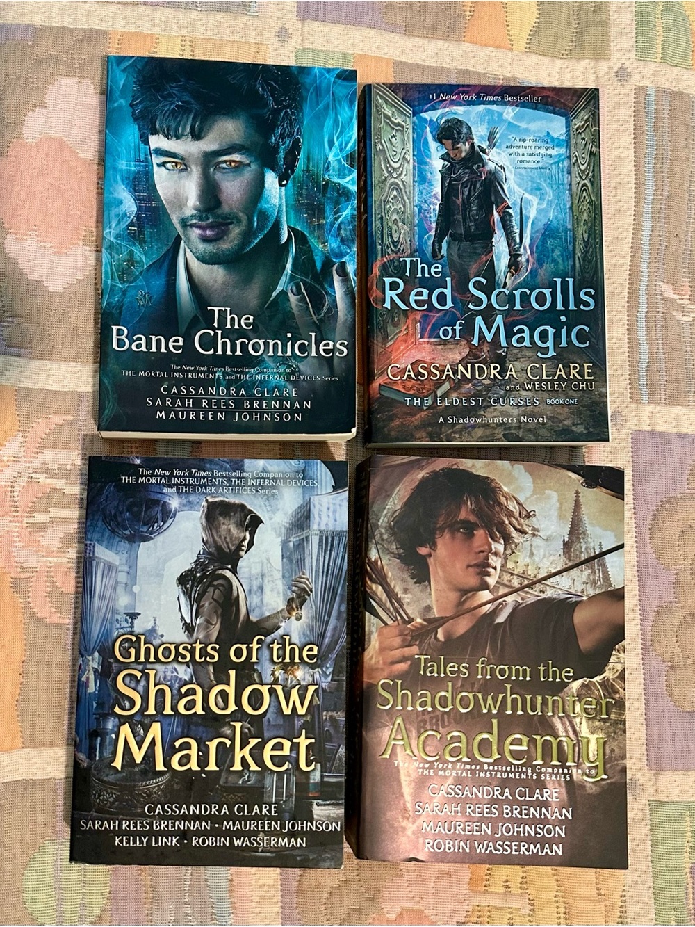 Cassandra Clare Shadowhunter Paperback Bundle — Blue, Teal, Brown, Gold Covers